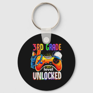 Gamer zurück zur Schule Gamepad 3. Stufe Schlüsselanhänger