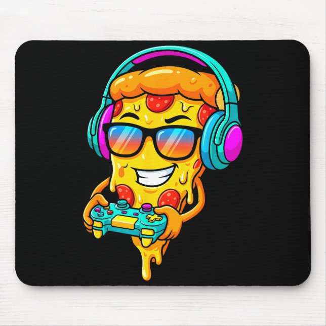 Gamer Zza Slice Video Gaming Boy Enthusiast Gamer  Mousepad (Vorne)