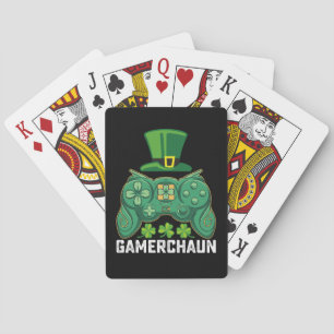 Gamerchaun Gamer Gaming Games St Patrick's Day Spielkarten