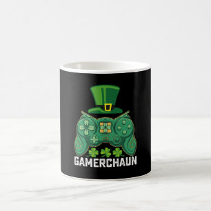 Gamerchaun Gamer Gaming Spiele St. Patrick's Day Kaffeetasse