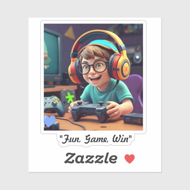 "Gamerfreude" Aufkleber (Blatt)