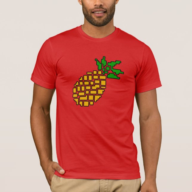 GamerFruit Mens Big Pineaple T - Shirt (Dark) (Vorderseite)