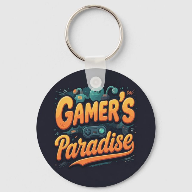 Gamerparadies Schlüsselanhänger (Vorderseite)