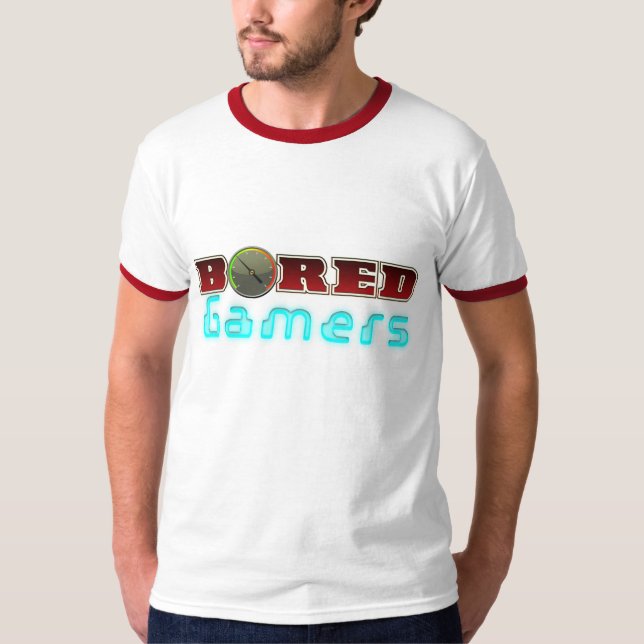 Gamers ennuyés - T-shirt bagué (Devant)