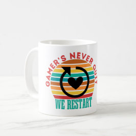 GAMER'S NIEMALS QUIT - WIR SETZEN WIEDER EIN - SPI KAFFEETASSE