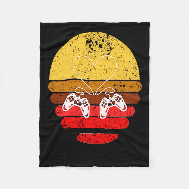 Gamers Valentine Valentines Day For Gamers 1  Fleecedecke (Vorderseite)