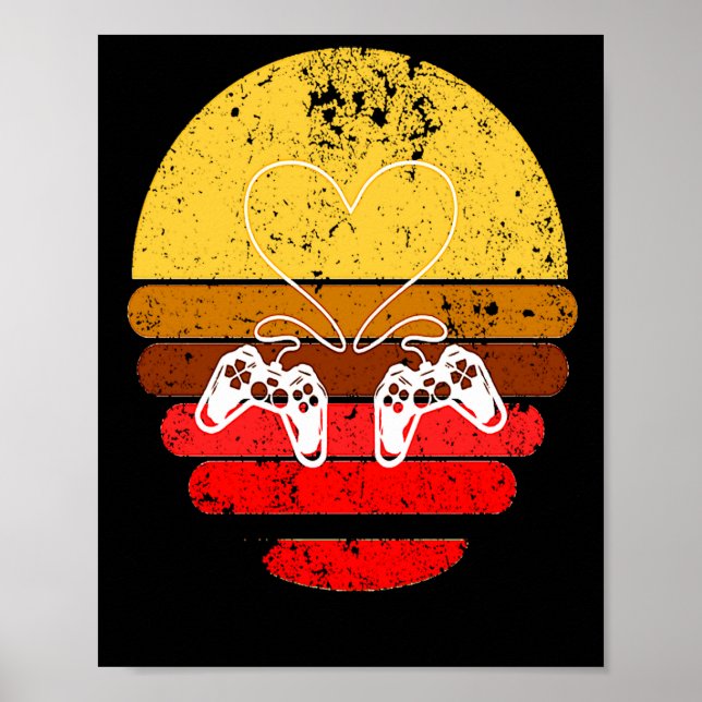Gamers Valentine Valentines Day For Gamers 1  Poster (Vorne)