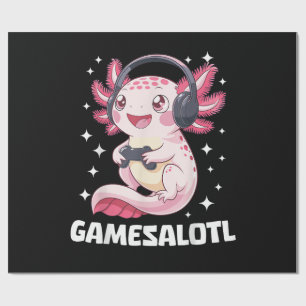 Gamesalotl Axolotl Gaming Geschenkpapier