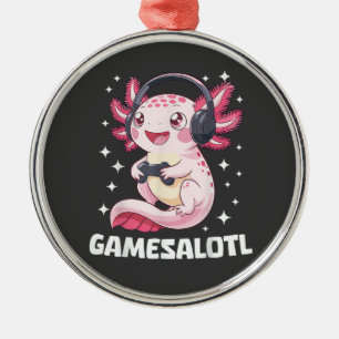 Gamesalotl Axolotl Gaming Ornament Aus Metall