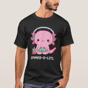 Gamesalotl Axolotl Niedlich Kawaii Fish Video T-Shirt