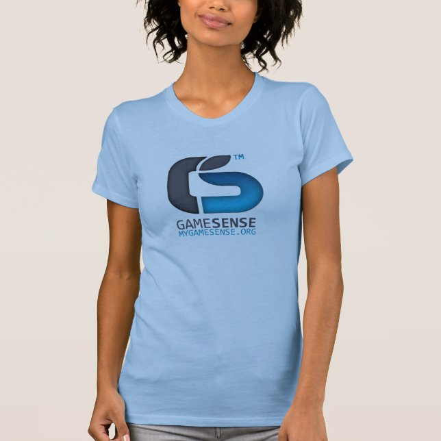 GameSense weiblicher Behälter-Spitzen-T - T-Shirt (Vorderseite)