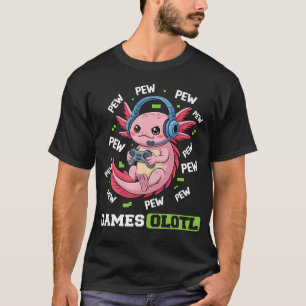 Gamesolot Axolotl Spielkonsole Videospiel Axolo T-Shirt