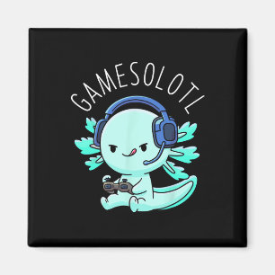 Gamesolotl Axolotl Gamer Anime Gifts Kawaii Boys G Magnet