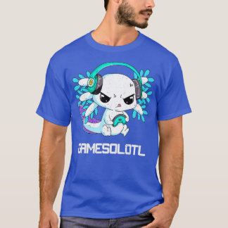 Gamesolotl Axolotl Kids Salamander Niedlich Axolot T-Shirt