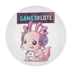 Gamesolotl - Axolotl-Spieler Schneidebrett