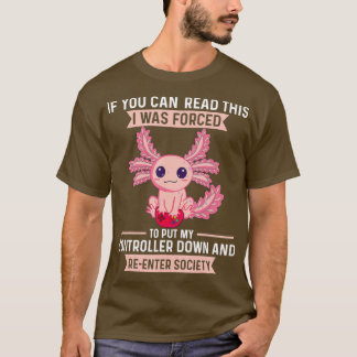 Gamesolotl Axolotl spielt Videospiele für Jungen G T-Shirt
