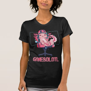 Gamesolotl Axolotl Video Gamer Kawaii Anime Gaming T-Shirt