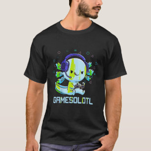 Gamesolotl Axolotl Video Gamer Kawaii Anime Gesche T-Shirt