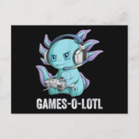 Gamesolotl Axolotl Video Gamer Kawaii Anime Jungs