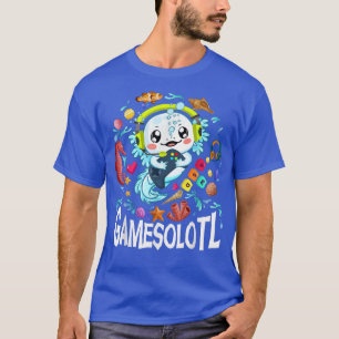 Gamesolotl Axolotl Video Gamer Kawaii Axolotl Fish T-Shirt