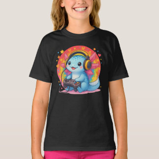 Gamesolotl Axolotl Video Games Kawaii Anime Gamer T-Shirt
