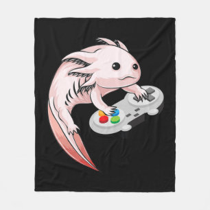 Gamesolotl Axolotl Video Games Kawaii Anime Gaming Fleecedecke