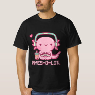 Gamesolotl Axolotl Videospiele Kawaii Anime Gamer T-Shirt