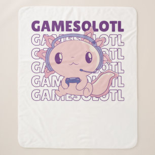 Gamesolotl Funny Axolotl Word Spiel für Gamer Sherpadecke