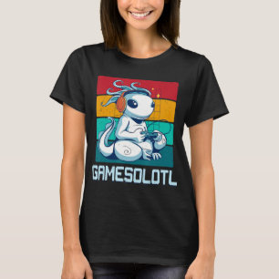Gamesolotl Niedlich Axolotl Video Gamer Kawaii Ani T-Shirt