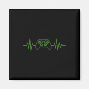 Gaming 365 Gamer Herzschlag-T-Shirt für Videospiel Magnet