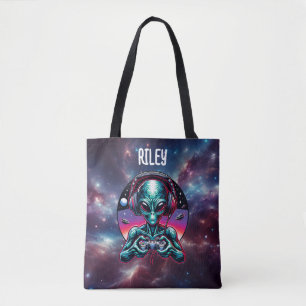 Gaming-Alien Extraterrestrisch Personalisiert Tasche