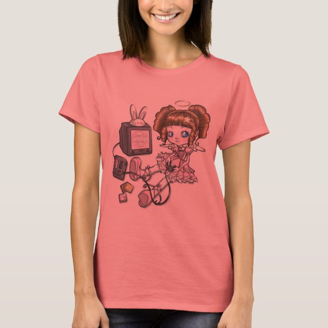 Gaming Angel Mascot Tshirt (Vorderseite)