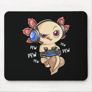 Gaming Axolotl-Shirt Kinder Jungen Gamer - Kawaii  Mousepad
