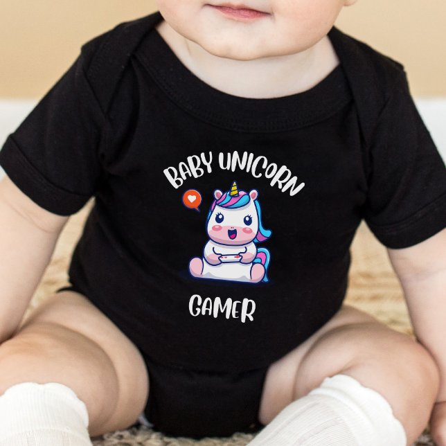 Gaming Baby - Baby Unicorn Gamer Baby Strampler (Von Creator hochgeladen)