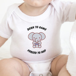 Gaming Baby - Geboren zu Game Zwangs zum Nickerche Baby Strampler