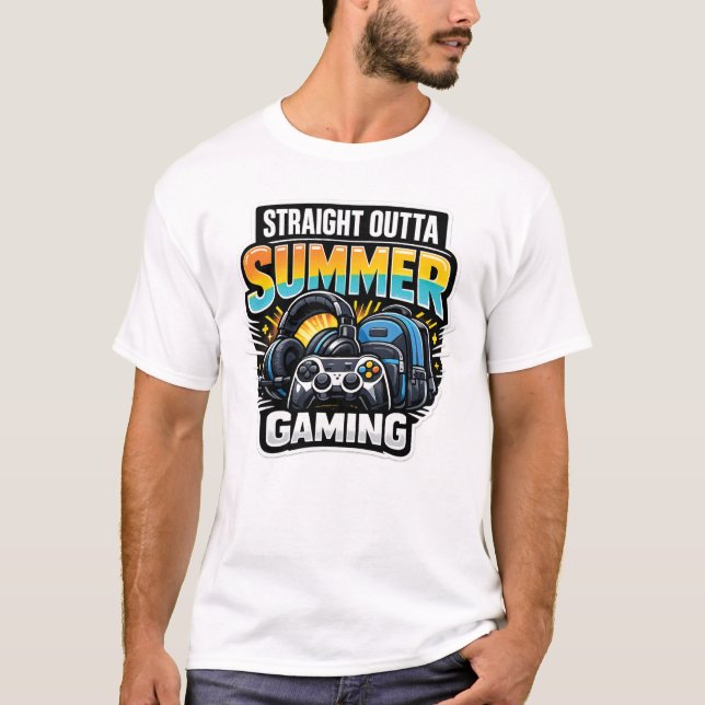 Gaming Back to School Design T-Shirt (Vorderseite)