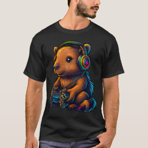 Gaming Capybara Videospiele Capybara Liebhaber Gam T-Shirt