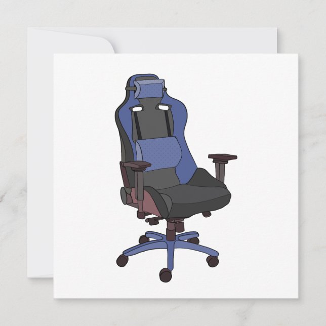 Gaming-Chair Einladung (Vorderseite)