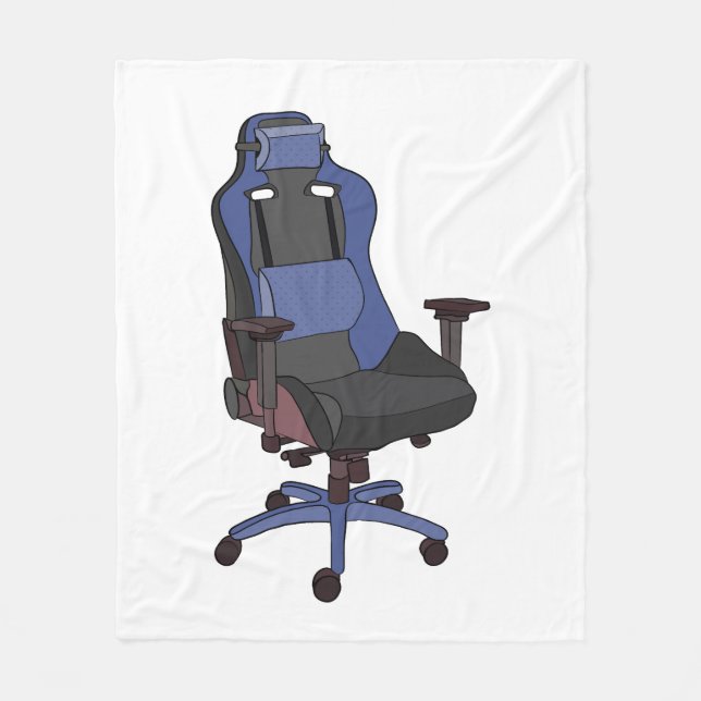 Gaming-Chair Fleecedecke (Vorderseite)