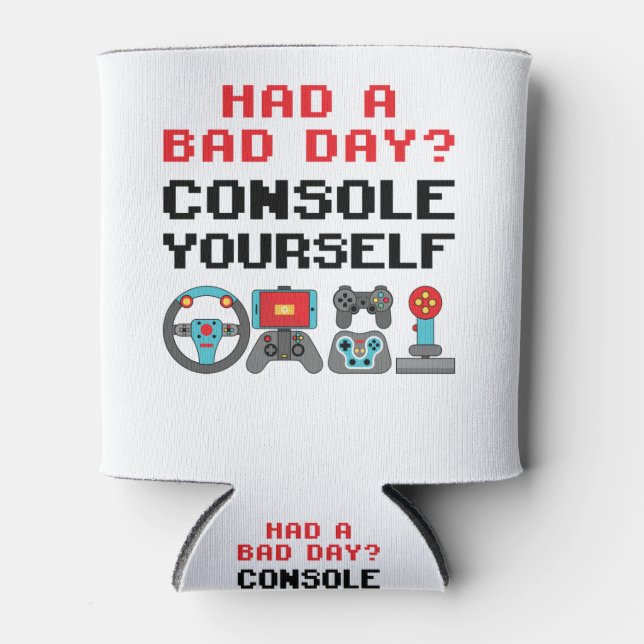 Gaming Console Funny Pub Gamer Video Games Player Dosenkühler (Vorderseite)