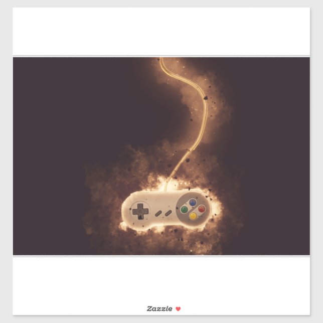 GAMING CONTROLLER AUFKLEBER (Blatt)