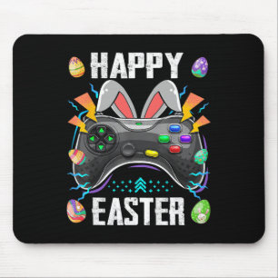 Gaming-Controller mit sonnigen Ohren Funny Easter  Mousepad