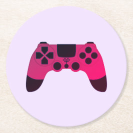 Gaming Controller Video Games Nerd Gamer Runder Pappuntersetzer