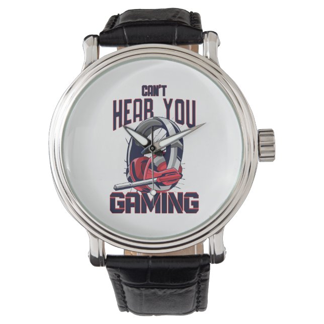 Gaming-Design mit Headset Armbanduhr (Vorderseite)