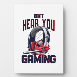 Gaming-Design mit Headset Fotoplatte