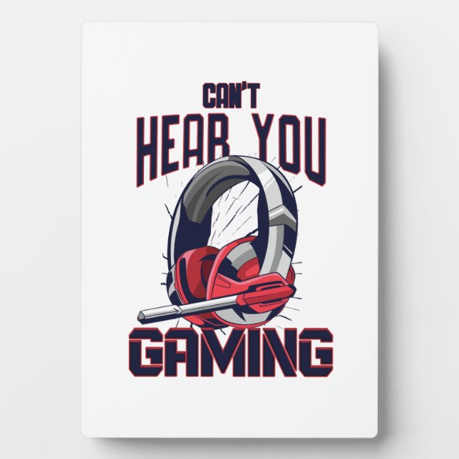 Gaming-Design mit Headset Fotoplatte (Vorderseite)