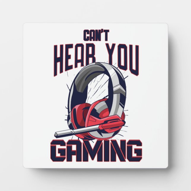 Gaming-Design mit Headset Fotoplatte (Vorderseite)