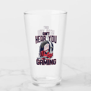 Gaming-Design mit Headset Glas