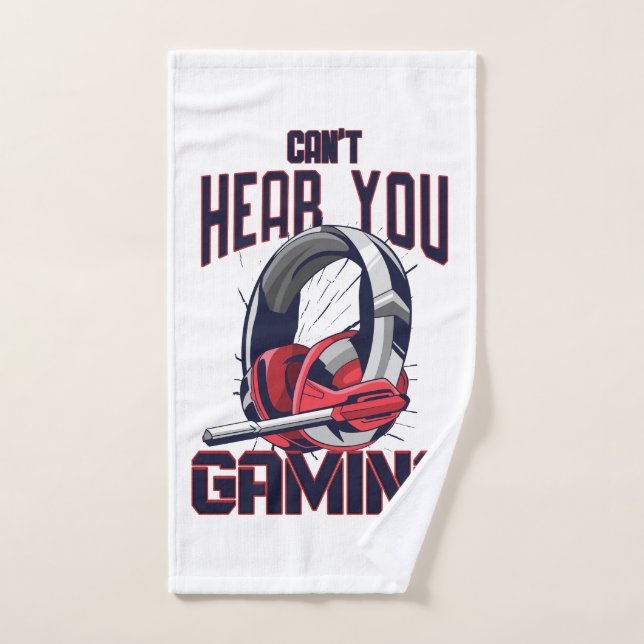 Gaming-Design mit Headset Handtuch (Handtuch)