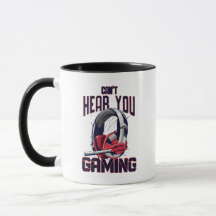 Gaming-Design mit Headset Tasse
